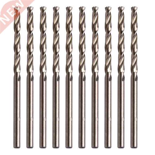 10Pcs mm M5 Round Shank HSS-Co Cobalt Twist Drill Spiral D