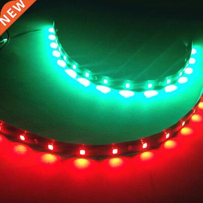 2Pcs Red/Green LED Navigation Light Strip Waterproof Car