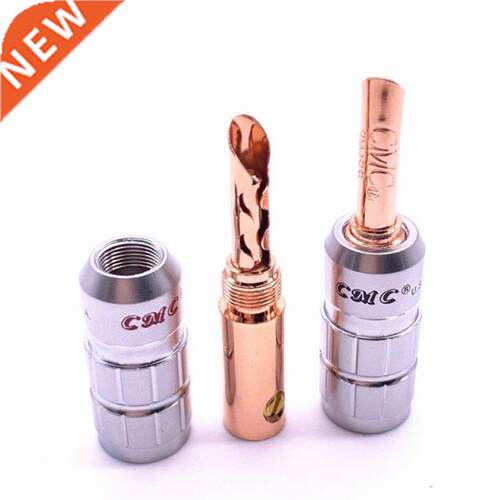2pcs 1red+1black Gold Plated Red Copper Banana Plug Terminal