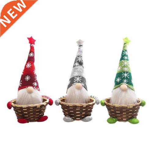 Pcs Christmas Decorations Candy Basket Faceless Rudolph Fru