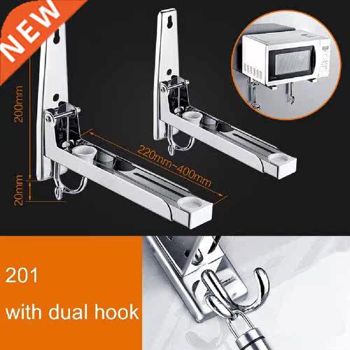 Multifunctional Microwave Oven Shelf Rack Stainless Steel