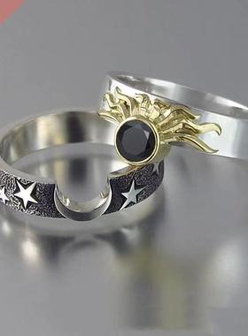 Unique love nd heart type double layer men and women's unive