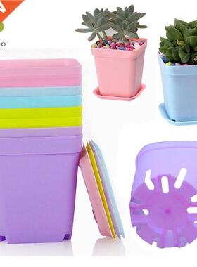 10pcs flowerpot Square Plastic Flower Planter Flower Pots fo