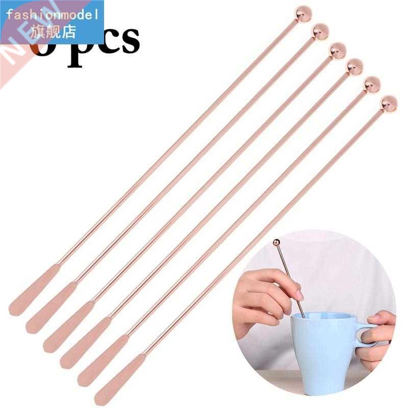 6/10pcs Swizzle Stick Thread Stainless Steel Swizzle Stirrer