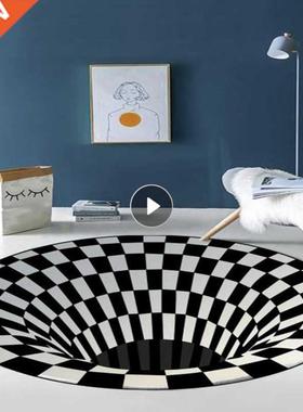 Rug Floor Mts 3d Trp Effect Bottomless Hole Crpet Round
