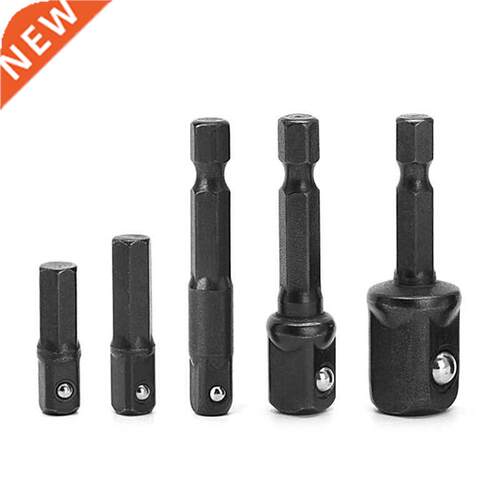 5 Pcs Socket Bit Adapter Drill Nut Driver 1/4