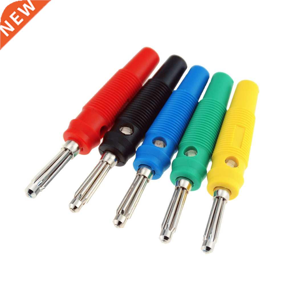 5PCS Long Head 4MM Banana Plug Audio Speaker Connectors Ampl