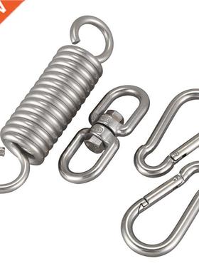 Stanless Steel Hammock Hangng Kt Swvel Hook Capacty Per