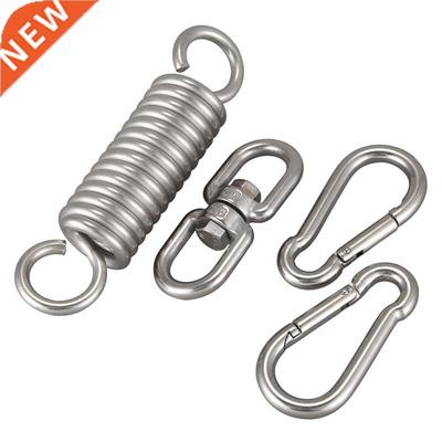 Stanless Steel Hammock Hangng Kt Swvel Hook Capacty Per