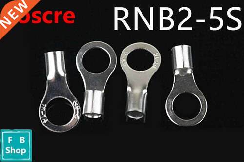 1000PCS RNB2-5S Non-Insulated Ring Tongue Brass Terminals AW
