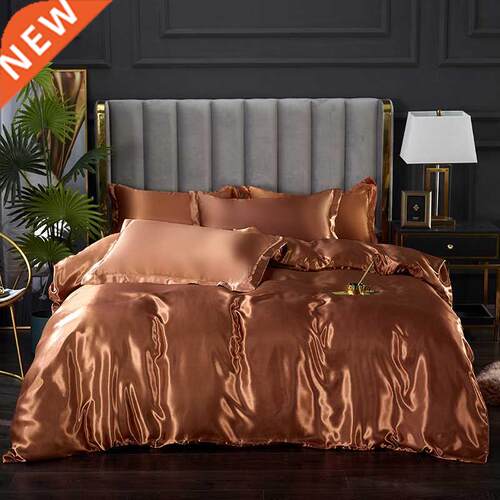 Rayon Bedding Sets Luxury Satin Bedding Kit Duvet Cover Sets