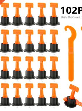 102Pcs Flat Ceramic Floor Wall Construction Tools Reusable T