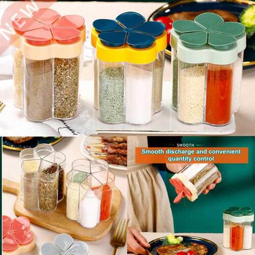 Multifunction Household Seasoning Bottle Plastic Five In