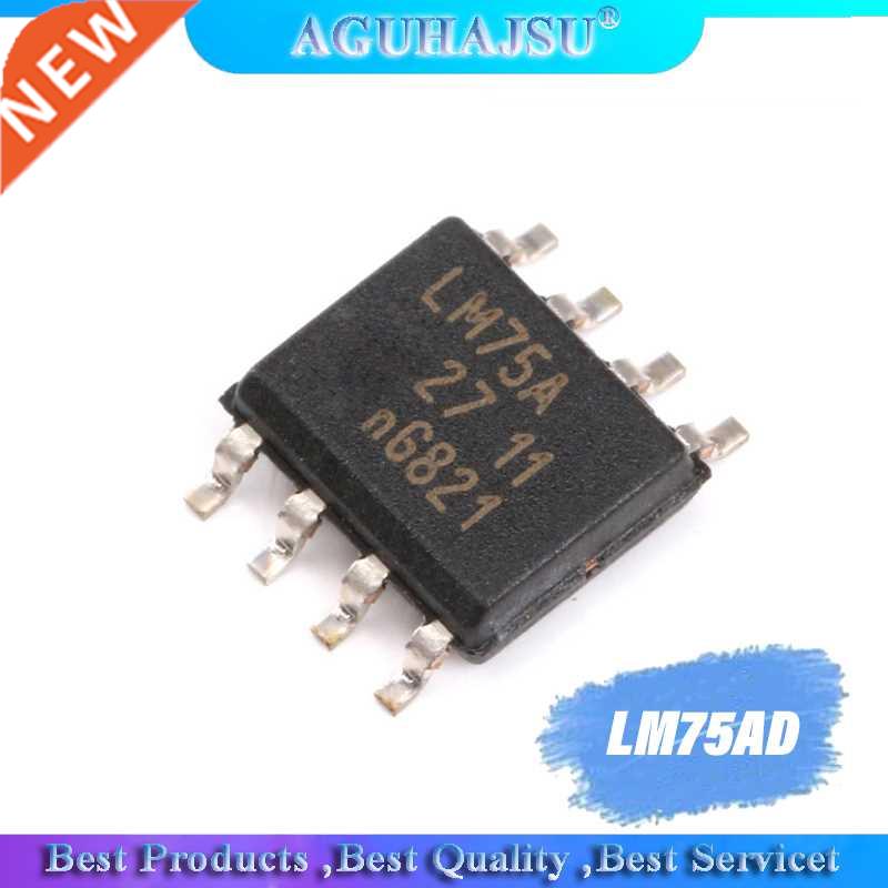 10pcs/lot LM75AD SOP8 LM75 SOP LM75A SMD