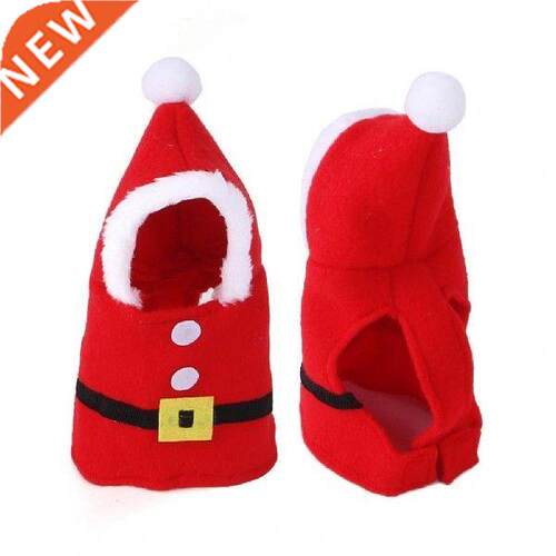 Photography Props Coral Velvet Santa Claus Shape Bird