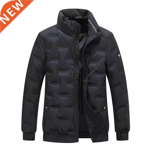 Winter New Men Solid Color Parkas White Duck Down Men's Stan