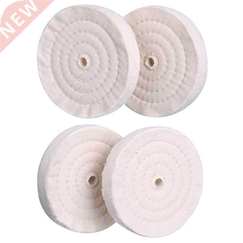 4 pack buffing polishing wheel 6inch x 1/2inch arbor x 70ply