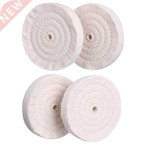 4 Pack Buffing Polishing Wheel 6Inch x 1/2Inch Arbor x 70Ply