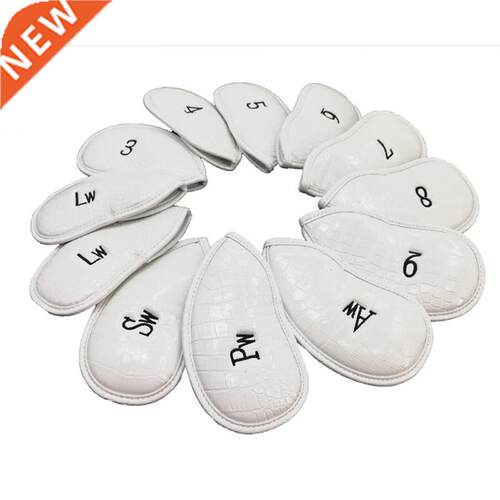 12pcs P Golf Club Cap Exquisite Protector Iron Head Cover Se