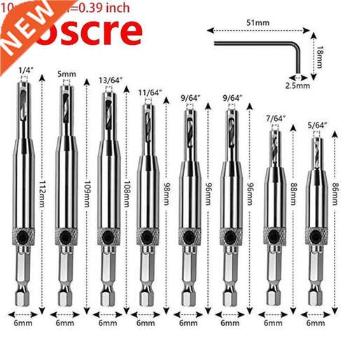 35ED Self-centering Hinge Tapping Drill Bit Set for Woodwork