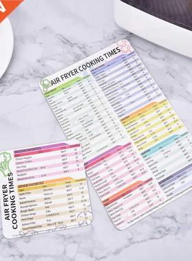Ar Fryer Cookng Tme Chart Magnetc Cheat Sheet Set