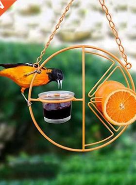 Orie Bird Feeder for Outdoors Jelly and Oranges, Orange Fr