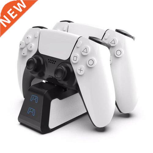 For PS5 Wireless Controller Charger Dual USB Fast Charging D