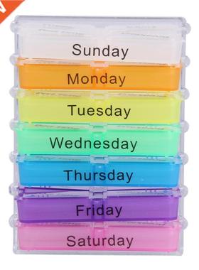 7 Days container tablet Weekly diet pills box Medicine Stor