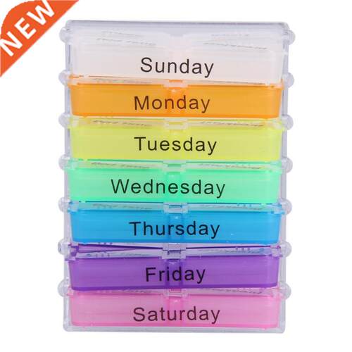 7 Days container tablet Weekly diet pills box Medicine Stor