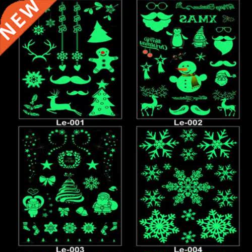 Christmas Stickers Carnival Party Luminous Temporary