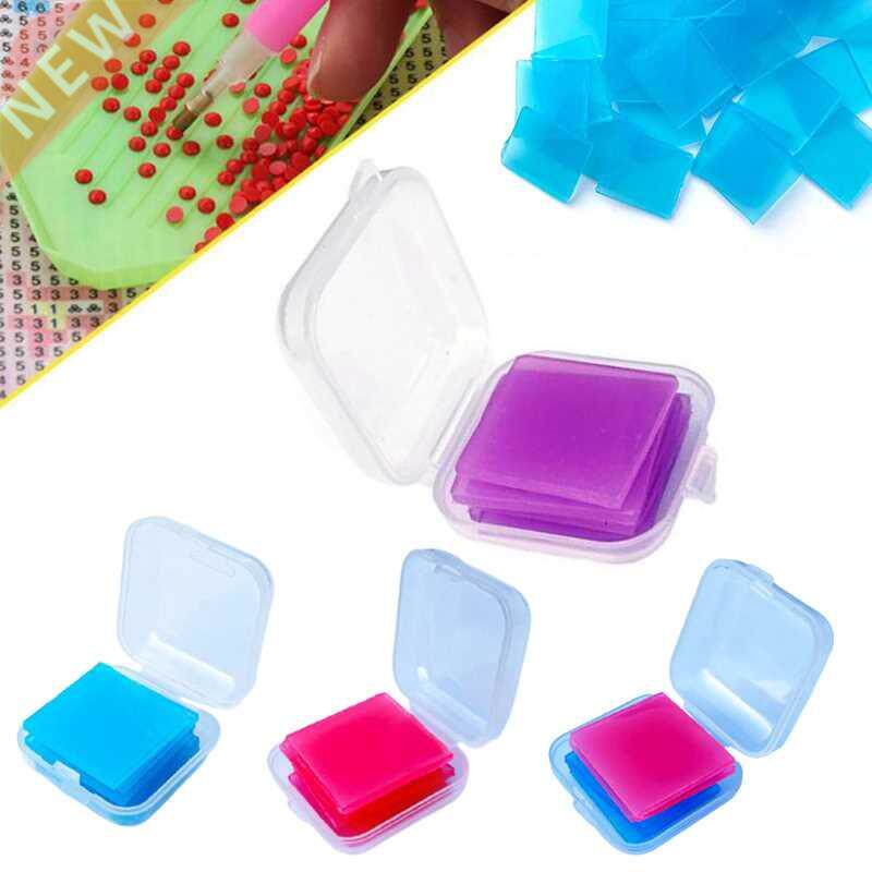 6Pcs Silicone Resin Diamond Painting Clay With Storage Box E