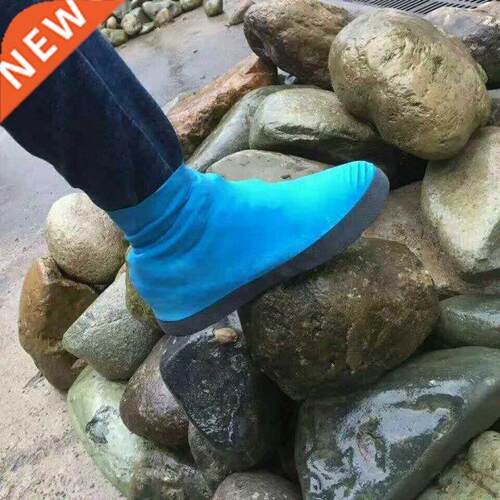 1/2 Pairs Rain Shoe Covers High Tube Latex Waterproof Shoes