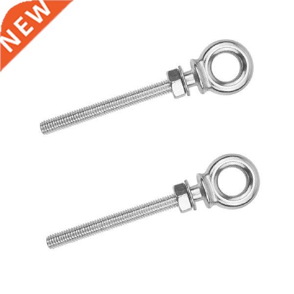 2 Pieces M8 Eye Bolt Reusable Heavy Duty Eyebolt Ceiling