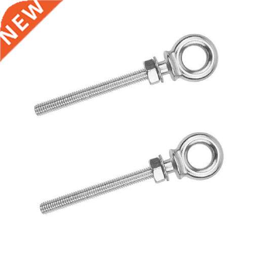 2 Pieces M8 Eye Bolt Reusable Heavy Duty Eyebolt Ceiling