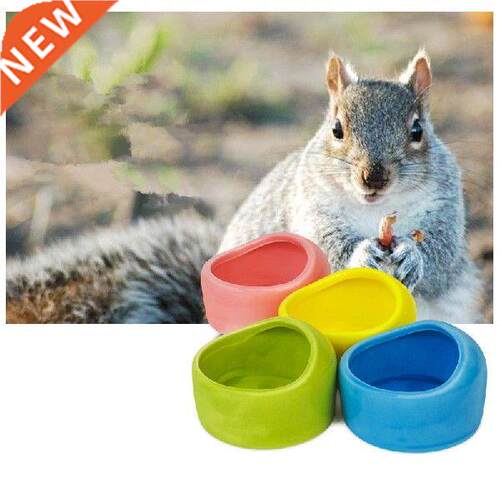 1PC Lovely Hamster Ceramic Food Water Snack Feeder for