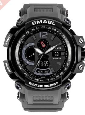 2019 SMAEL Luxury Dual Display Watches Men Sport Multi func