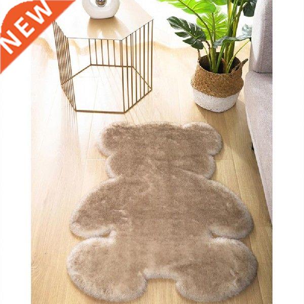 Non-slip Mat Cute Bear Rug Super Soft Fluffy Hair Carpet