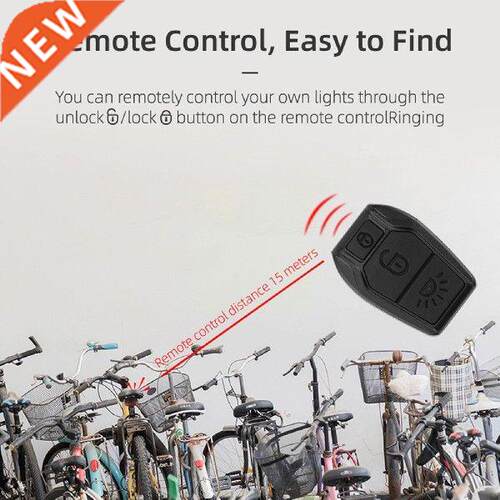 Bike Alarm Tail Light Anti Theft Bicycle Alarm Taillight