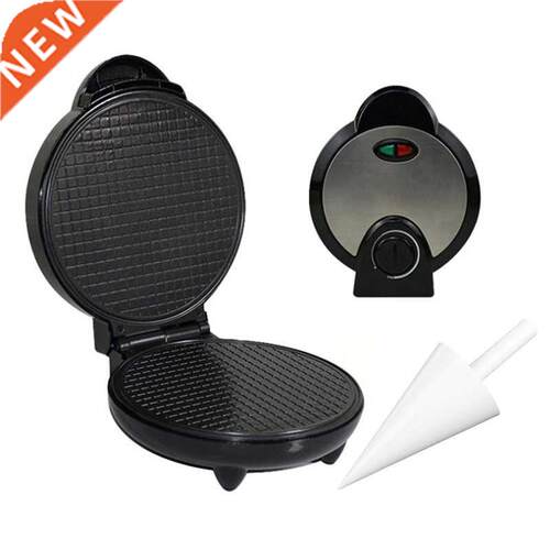 Round Nonstick Electric Stroopwafel Syrup Waffle Maker Baker