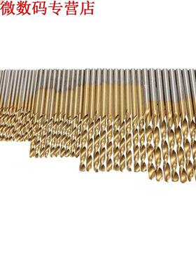 100x1/1.5/2/2.5/mm Titanium Coated Hss Hss Boor Set Tool
