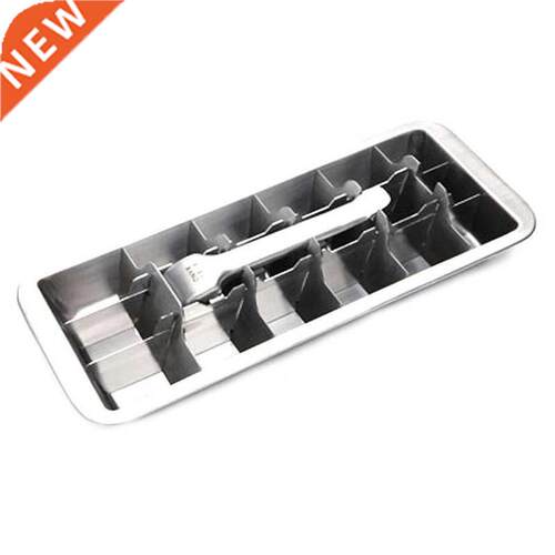 Lever-Style Ice Tray, 2 in 1 Stainless Steel Ice Making Mold