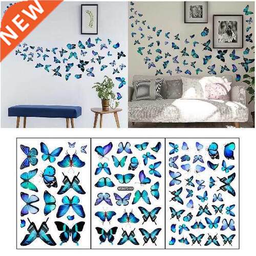 Colorful Pattern Butterfly Wall Sticker Living Room Cute Stu