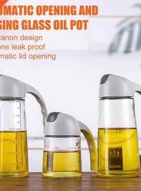 00ml/60ml Oil Dispenser Bottle Auto Open Oil Bottle Glass