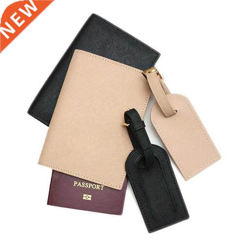 Fashion Monogrammed Initial Letters Unisex Saffiano Leather