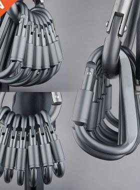 6pcs/lot Carabiner Travel Kit Camping Equipment Alloy Alumin