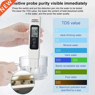 Digital LCD PH Meter Water Quality Tester 0-9990ppm Measurin