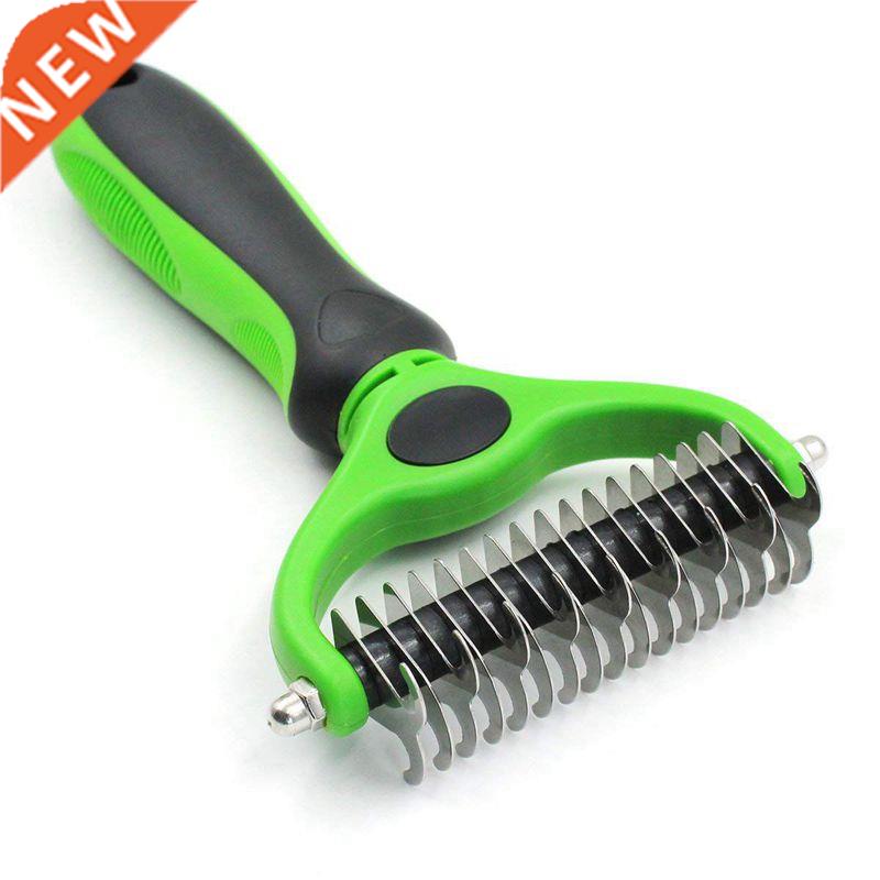 Pet Dematting Comb with Dual Sided Rake for Dogs and Cats of