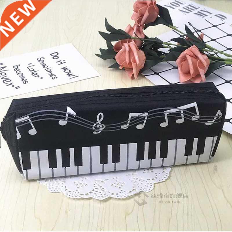 1 Pcs Creative Music Notes Piano Keyboard Pencil Case Large