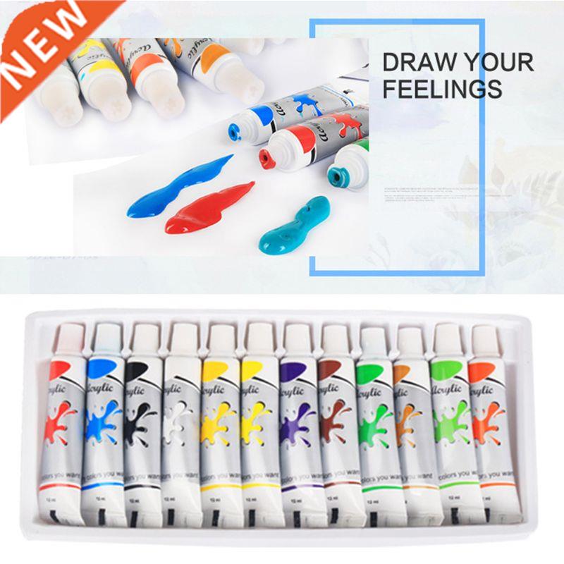 12 x 12ml Heavy Body Colors Rich Pigments Acrylic Paint Set