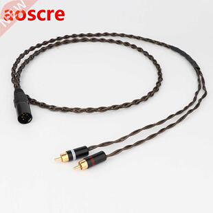 HIFI 4pin XLR Balanced Male to 2 RCA Male Cable Nordost Odin